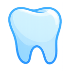 Blue tooth icon representing dental practices and dentist local SEO services.